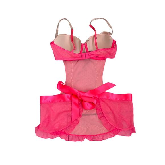 Victoria's Secret Intimates Sexy Little Things Pink Babydoll Lingerie Size 34B - Picture 2 of 3